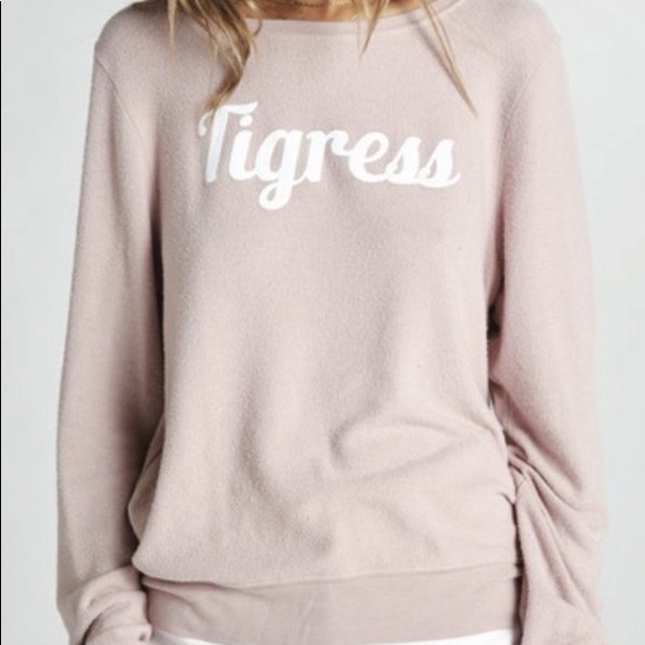 🔥WILDFOX🔥Couture Tigress Baggy Beach Jumper Sweatshirt Cobra Small Rare NWT - Picture 2 of 4